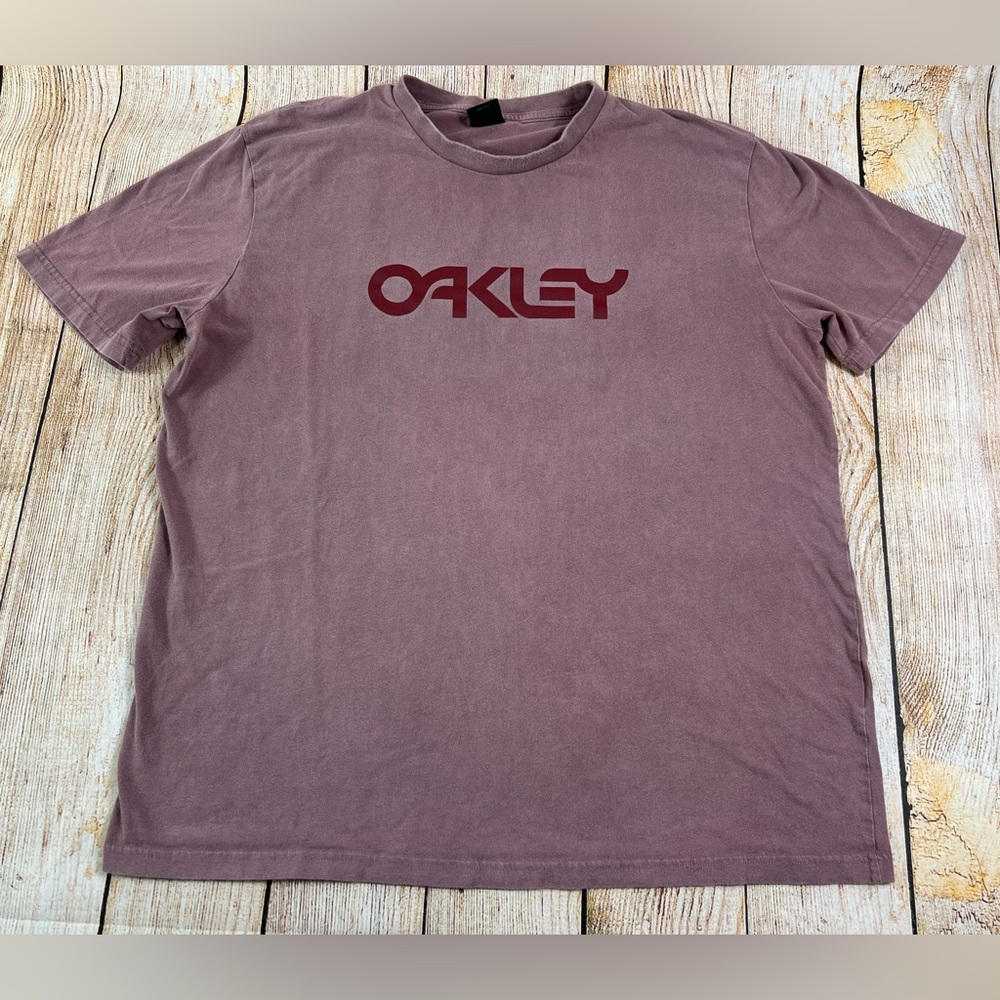 Oakley Mark II Tee 2.0 T Shirt Maroon Logo Size XL Regular Fit